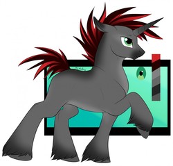 Size: 1280x1222 | Tagged: safe, artist:mythpony, oc, oc only, oc:shadow, pony, unicorn, male, reference sheet, solo, stallion