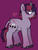 Size: 782x1023 | Tagged: safe, artist:sandwichbuns, oc, oc only, oc:black magic, pony, unicorn, female, magical lesbian spawn, mare, offspring, parent:tempest shadow, parent:twilight sparkle, parents:tempestlight, simple background, solo