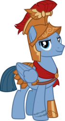 Size: 3000x5550 | Tagged: safe, artist:cloudy glow, idw, grimhoof, pegasus, pony, g4, my little pony: legends of magic, spoiler:comic, armor, helmet, male, royal legion, simple background, smiling, solo, stallion, transparent background, vector