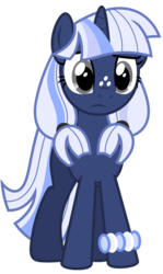 Size: 3935x6604 | Tagged: safe, artist:estories, oc, oc only, oc:silverlay, original species, pony, umbra pony, unicorn, g4, female, freckles, mare, simple background, solo, transparent background, vector