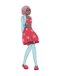 Size: 2550x3300 | Tagged: safe, artist:sammikuma, ocellus, human, g4, clothes, dress, female, high res, humanized, solo