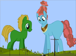 Size: 3634x2725 | Tagged: safe, artist:oceanrailroader, meadowbrook, oc, pony, g4, concept, giant pony, high res, macro