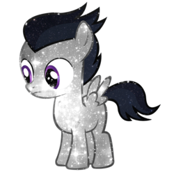 Size: 4096x4096 | Tagged: safe, artist:isaacnoeliscutie, rumble, pegasus, pony, g4, absurd resolution, colt, galactic, male, shiny, simple background, solo, sparkly, transparent background, vector