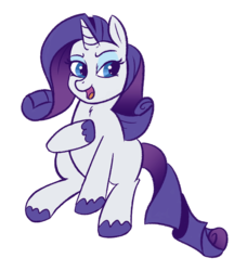 Size: 730x800 | Tagged: safe, artist:nenupharworld, rarity, pony, unicorn, g4, chubby, female, graceful, mare, open mouth, simple background, solo, transparent background