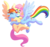 Size: 3170x3008 | Tagged: safe, artist:yaco, fluttershy, rainbow dash, pony, g4, eyes closed, female, high res, hug, lesbian, mare, open mouth, ship:flutterdash, shipping, simple background, transparent background