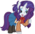 Size: 1280x1266 | Tagged: safe, artist:bezziie, rarity, pony, g4, clothes, cosplay, costume, female, schoolgirl, simple background, solo, tae, transparent background