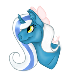 Size: 1280x1408 | Tagged: safe, artist:cheetahjevams, oc, oc only, oc:fleurbelle, alicorn, pony, alicorn oc, bow, female, hair bow, solo