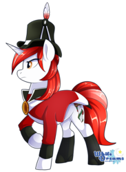 Size: 1894x2582 | Tagged: safe, artist:xwhitedreamsx, oc, oc only, pony, unicorn, clothes, commission, determined, female, mare, raised hoof, simple background, solo, transparent background