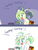 Size: 750x1000 | Tagged: safe, artist:rvceric, oc, oc:emerald green, pony, 2 panel comic, bags under eyes, clock, comic, cute, gaming, red dead redemption 2, tired, xbox one