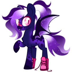 Size: 528x528 | Tagged: safe, artist:unicorn-mutual, oc, oc only, oc:starry, bat pony, pony, clothes, female, mare, shoes, simple background, solo, transparent background