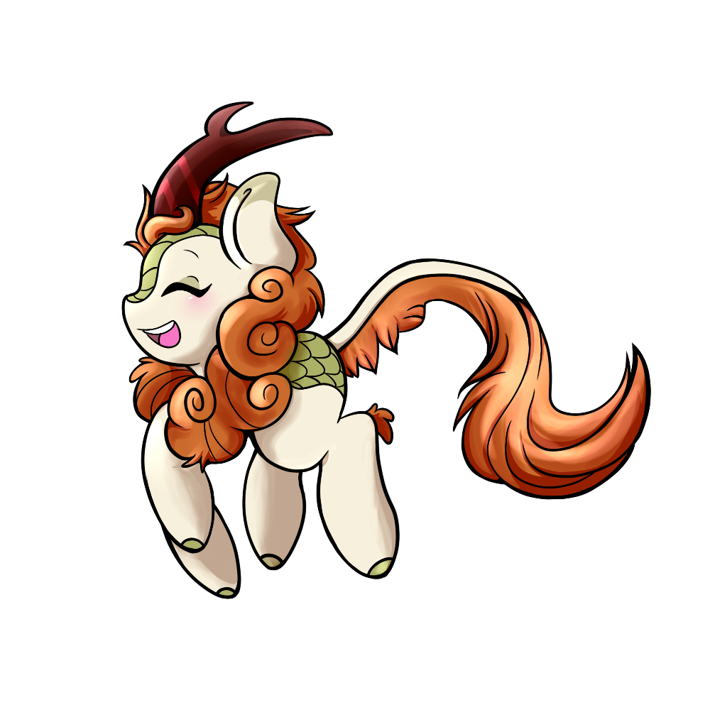 #1938860 - safe, artist:badpinkuplines, autumn blaze, kirin, sounds of ...