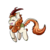 Size: 1000x1000 | Tagged: safe, artist:badpinkuplines, autumn blaze, kirin, g4, sounds of silence, awwtumn blaze, blushing, cute, eyes closed, female, leonine tail, mare, open mouth, profile, simple background, solo, transparent background