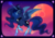 Size: 3000x2100 | Tagged: safe, artist:janegumball, princess luna, alicorn, horse, pony, g4, alternate design, blaze (coat marking), cloud, coat markings, concave belly, ethereal mane, facial markings, female, full moon, glowing horn, high res, hoers, hoof shoes, horn, mare, moon, night, slender, smiling, socks (coat markings), solo, starry mane, thin