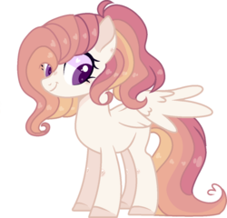 Size: 1116x1070 | Tagged: safe, artist:sugaryicecreammlp, oc, oc only, oc:blooming daisy, pegasus, pony, female, mare, simple background, solo, transparent background