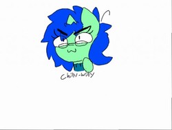 Size: 512x387 | Tagged: safe, artist:chillywilly, oc, oc:chilly willy, pony, bust, silly face