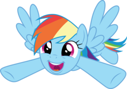 Size: 5000x3475 | Tagged: safe, artist:dashiesparkle, rainbow dash, pegasus, pony, daring done?, g4, .svg available, cute, dashabetes, female, mare, simple background, smiling, solo, transparent background, underhoof, vector