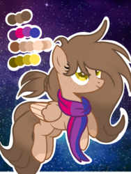 Size: 768x1024 | Tagged: safe, artist:mlpcotton-candy-pone, oc, oc only, oc:coco, pegasus, pony, clothes, female, mare, reference sheet, scarf, solo