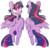 Size: 4215x4019 | Tagged: safe, artist:cutepencilcase, twilight sparkle, alicorn, pony, g4, absurd resolution, butt, chest fluff, female, heart eyes, looking up, plot, simple background, solo, transparent background, twibutt, twilight sparkle (alicorn), wingding eyes