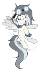 Size: 1144x1916 | Tagged: safe, artist:mintoria, oc, oc only, oc:stormy diamond, pegasus, pony, clothes, female, goggles, mare, scarf, simple background, solo, transparent background