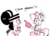 Size: 2018x1440 | Tagged: safe, artist:hattsy, oc, oc:dunkie, oc:hattsy, earth pony, pony, clothes, crying, duo, fan, female, foam finger, freckles, hat, implied pinkie pie, mare, monochrome, obsession, shirt, simple background, t-shirt, tattoo, text, white background