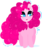 Size: 714x842 | Tagged: safe, artist:vivian reed, pinkie pie, earth pony, pony, g4, beanbrows, cute, diapinkes, eyebrows, female, heart, heart eyes, looking at you, ponk, poofy mane, simple background, solo, white background, wingding eyes