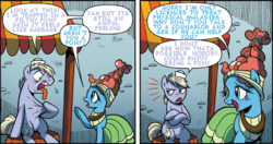 Size: 507x267 | Tagged: safe, artist:brenda hickey, edit, idw, meadowbrook, g4, my little pony: legends of magic, comic, text edit
