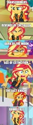 Size: 500x1882 | Tagged: safe, edit, edited screencap, screencap, golden hazel, sandalwood, sci-twi, sunset shimmer, twilight sparkle, a fine line, equestria girls, equestria girls specials, g4, my little pony equestria girls: better together, my little pony equestria girls: forgotten friendship, my little pony equestria girls: rainbow rocks, my little pony equestria girls: rollercoaster of friendship, angry, bandage, cropped, cute, fangirl, female, food, geode of empathy, hugs needed, imgflip, it's not about the parakeet, magical geodes, meme, messy hair, offscreen character, sad, shimmerbetes, solo, straw, sunsad shimmer, transformers
