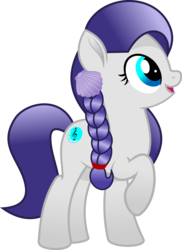 Size: 3277x4506 | Tagged: safe, artist:jhayarr23, oc, oc only, oc:azure harmony, earth pony, pony, braid, cute, female, hair ornament, happy, looking up, mare, ocbetes, open mouth, raised hoof, seashell, simple background, smiling, solo, transparent background
