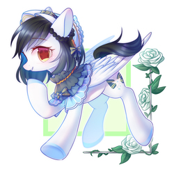 Size: 1800x1800 | Tagged: safe, artist:leafywind, oc, oc only, pegasus, pony, blushing, clothes, commission, cute, female, looking at you, mare, solo