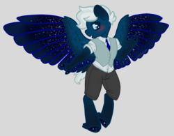 Size: 2305x1800 | Tagged: safe, artist:visionarybuffoon, oc, oc:skymeadow, anthro, clothes, pants, ponysona