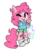 Size: 808x1004 | Tagged: safe, artist:chop4, pinkie pie, earth pony, anthro, g4, :p, ambiguous facial structure, band-aid, bracelet, clothes, cute, diapinkes, eye clipping through hair, female, heart, heart eyes, hoodie, jewelry, one eye closed, silly, simple background, solo, tongue out, transparent background, wingding eyes