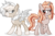 Size: 3022x1984 | Tagged: safe, artist:suramii, oc, oc only, oc:arden flame, oc:cuddy, bat pony, pony, unicorn, bat pony oc, female, looking back, mare, simple background, transparent background