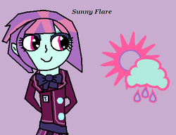 Size: 460x354 | Tagged: safe, artist:pizzasister, sunny flare, equestria girls, g4, female, solo