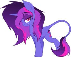 Size: 5000x4031 | Tagged: safe, artist:airfly-pony, derpibooru exclusive, oc, oc only, oc:miranda, pony, rcf community, absurd resolution, bedroom eyes, elepatrium, elepatrium universe, leonine tail, looking at you, old design, png, simple background, solo, transparent background, unicorn (elepatrium), universe elepatrium