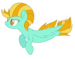 Size: 2581x2049 | Tagged: safe, artist:windwing2, lightning dust, seapony (g4), g4, high res, seaponified, seapony lightning dust, solo, species swap