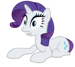 Size: 1280x1140 | Tagged: safe, artist:drfatalchunk, rarity, pony, g4, female, scared, shocked, simple background, solo, transparent background, vector