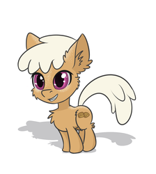 Size: 1337x1493 | Tagged: artist needed, source needed, safe, oc, oc only, oc:pastry treat, pony, smiling