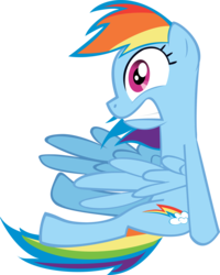 Size: 3772x4719 | Tagged: safe, artist:rorycon, rainbow dash, pony, g4, may the best pet win, female, simple background, solo, transparent background, vector