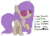Size: 600x434 | Tagged: safe, artist:sinamuna, oc, oc only, oc:mumble fluff, original species, plush pony, pony, au:equuis, ambiguous gender, base used, brown fur, button eyes, color key, colt, female, filly, heart, male, moods, plushie, purple hair, redesign, solo, stitches, updated design, young