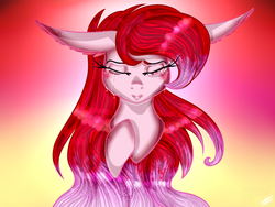 Size: 1600x1200 | Tagged: safe, artist:galaxyswirlsyt, oc, oc only, oc:anonghtning rays, pony, bust, crying, female, mare, portrait, solo