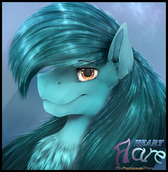 Size: 1249x1281 | Tagged: safe, artist:flareheartmz, oc, oc only, oc:yorick, pony, bust, fur, looking at you, portrait, solo, text