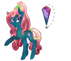 Size: 900x768 | Tagged: safe, artist:tenderlumpkins, oc, oc only, oc:mystic omen, crystal pony, pony, female, mare, simple background, solo, transparent background