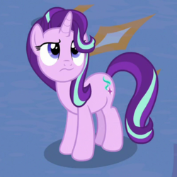 Size: 400x400 | Tagged: safe, screencap, starlight glimmer, pony, unicorn, a matter of principals, g4, cropped, female, looking up, looking up at you, mare, solo