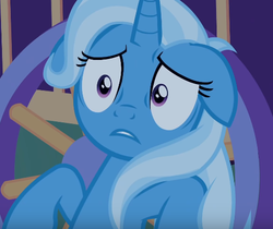 Size: 510x428 | Tagged: safe, screencap, trixie, pony, unicorn, g4, to where and back again, cropped, female, floppy ears, mare, solo, trixie's wagon, wheel