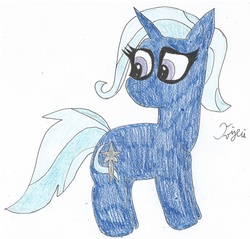 Size: 744x710 | Tagged: safe, artist:ray-bibi, trixie, pony, g4, female, solo, traditional art