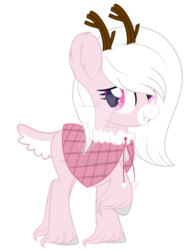 Size: 800x1033 | Tagged: safe, artist:saltedsunsetshimmer, oc, deer, pony, base used