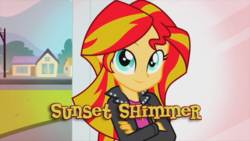 Size: 1280x720 | Tagged: safe, sunset shimmer, equestria girls, g4, official, crossed arms, looking at you, youtube link