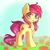 Size: 2973x3000 | Tagged: safe, artist:chaosangeldesu, roseluck, earth pony, pony, g4, blushing, cute, female, flower, grass, high res, looking at you, mare, sky, solo, tongue out