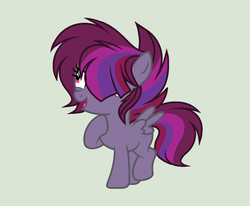 Size: 1152x948 | Tagged: safe, artist:roseloverofpastels, oc, oc only, oc:twisty spark, pegasus, pony, female, filly, magical lesbian spawn, offspring, parent:tempest shadow, parent:twilight sparkle, parents:tempestlight, simple background, solo