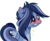 Size: 947x769 | Tagged: safe, artist:6-fingers-lover, oc, oc only, pegasus, pony, blushing, female, magical lesbian spawn, mare, offspring, parent:princess luna, parent:rainbow dash, parents:lunadash, simple background, solo, transparent background